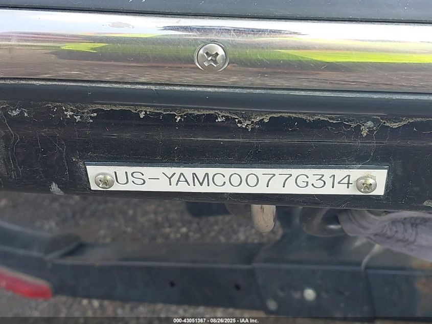 2014 Yamaha Other VIN: YAMC0077G314 Lot: 43051367