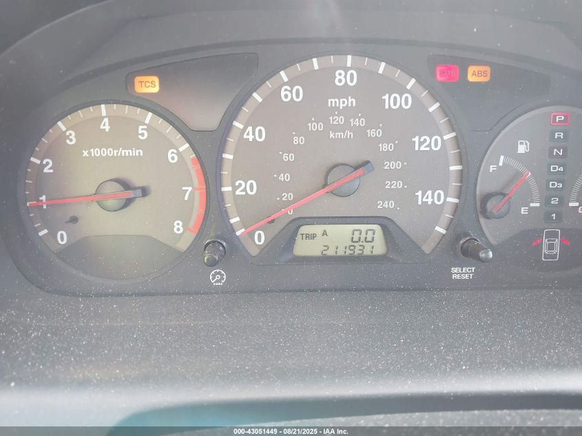 2002 Honda Accord 3.0 Ex VIN: 1HGCG22552A029036 Lot: 43051449