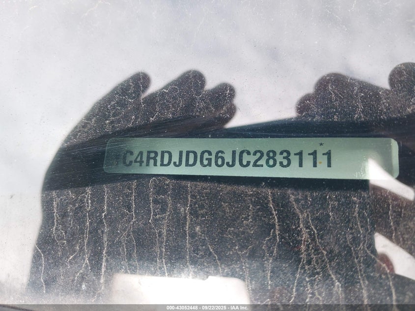 2018 Dodge Durango Gt Awd VIN: 1C4RDJDG6JC283111 Lot: 43052448