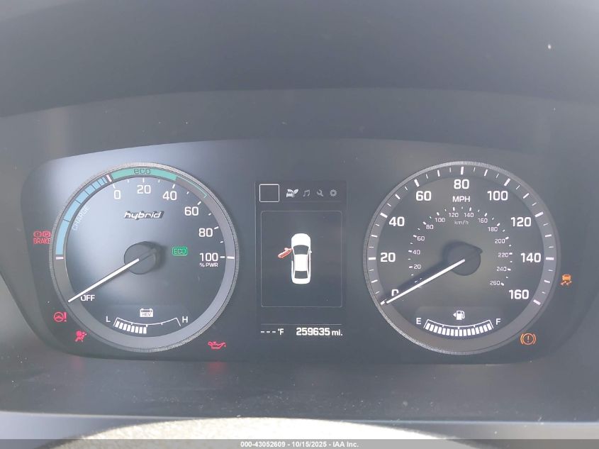 2016 Hyundai Sonata Hybrid Se VIN: KMHE24L18GA028852 Lot: 43052609