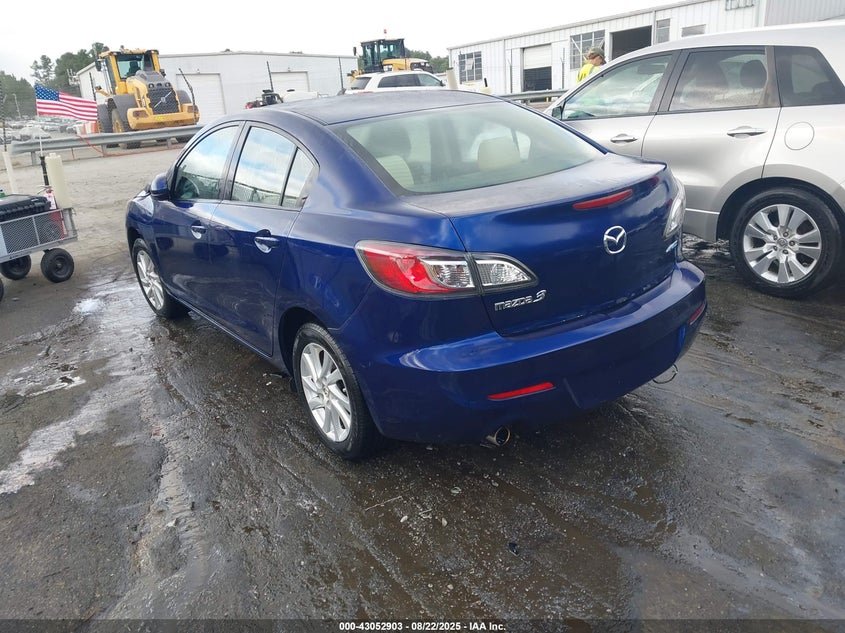 Vin: jm1bl1v77c1589672, lot: 43547064, mazda mazda3 i touring 20123