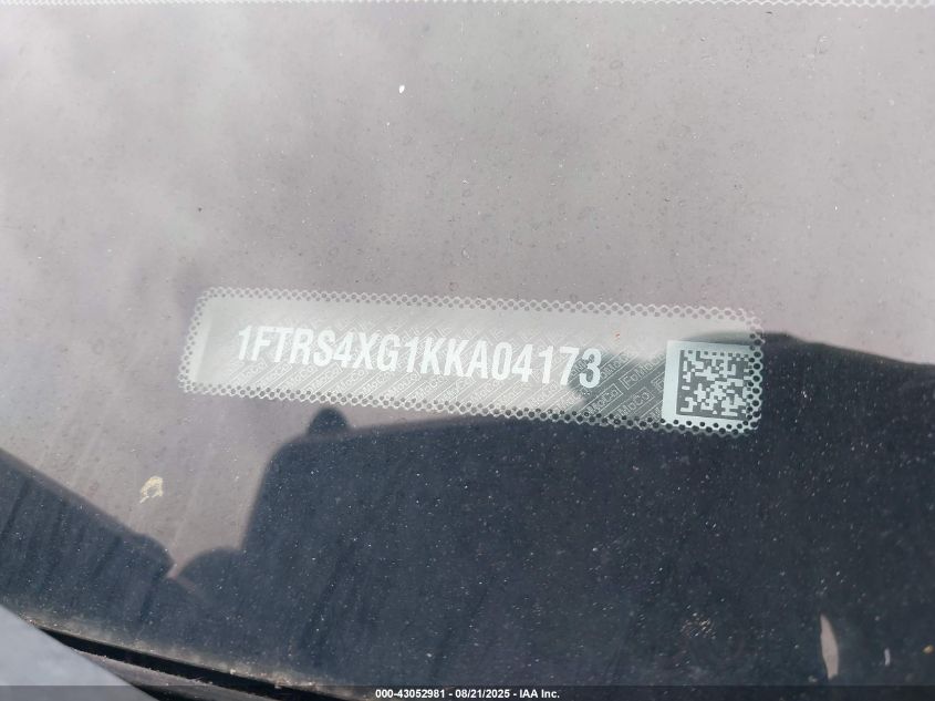 2019 Ford Transit-350 VIN: 1FTRS4XG1KKA04173 Lot: 43052981