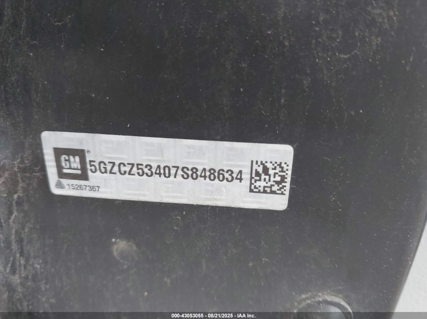 2007 Saturn Vue V6 VIN: 5GZCZ53407S848634 Lot: 43053055