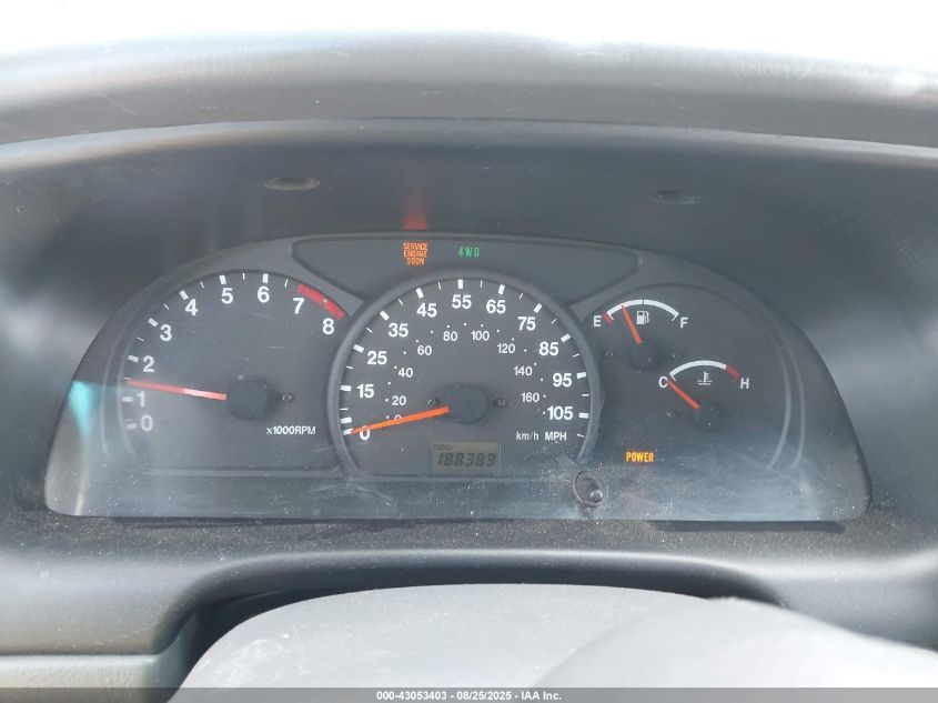 2001 Suzuki Grand Vitara Jlx/Jlx+/Limited VIN: JS3TD62V214164150 Lot: 43053403