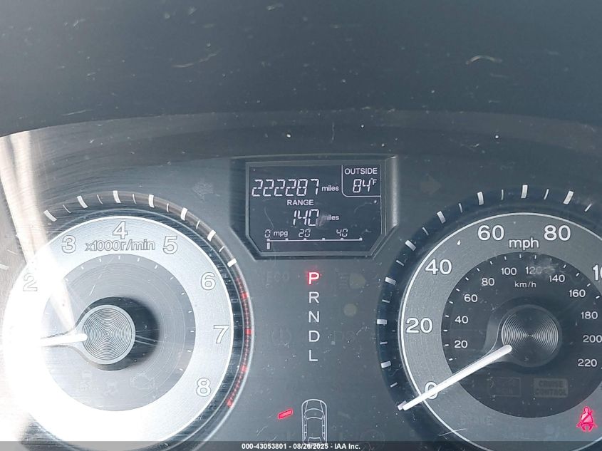 2012 Honda Odyssey Ex-L VIN: 5FNRL5H66CB076185 Lot: 43053801