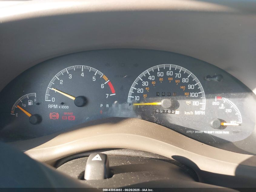 2000 Pontiac Grand Prix Gt VIN: 1G2WP52K8YF136732 Lot: 43053853