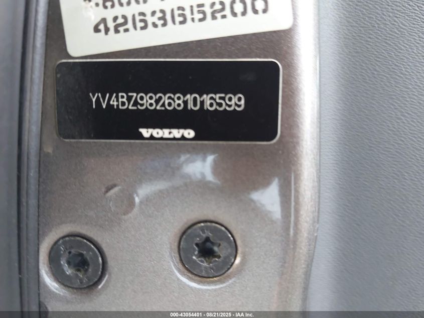 2008 Volvo Xc70 3.2 VIN: YV4BZ982681016599 Lot: 43054401