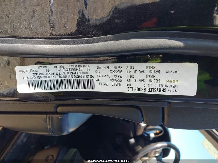 2012 Jeep Grand Cherokee Laredo VIN: 1C4RJFAG6CC351985 Lot: 43054784