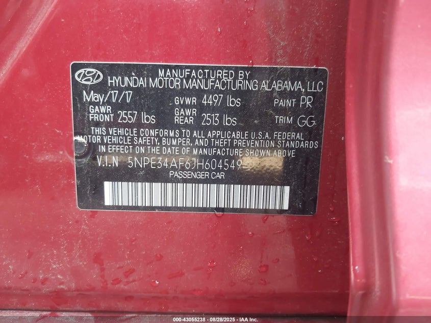 2018 HYUNDAI SONATA LIMITED - 5NPE34AF6JH604549