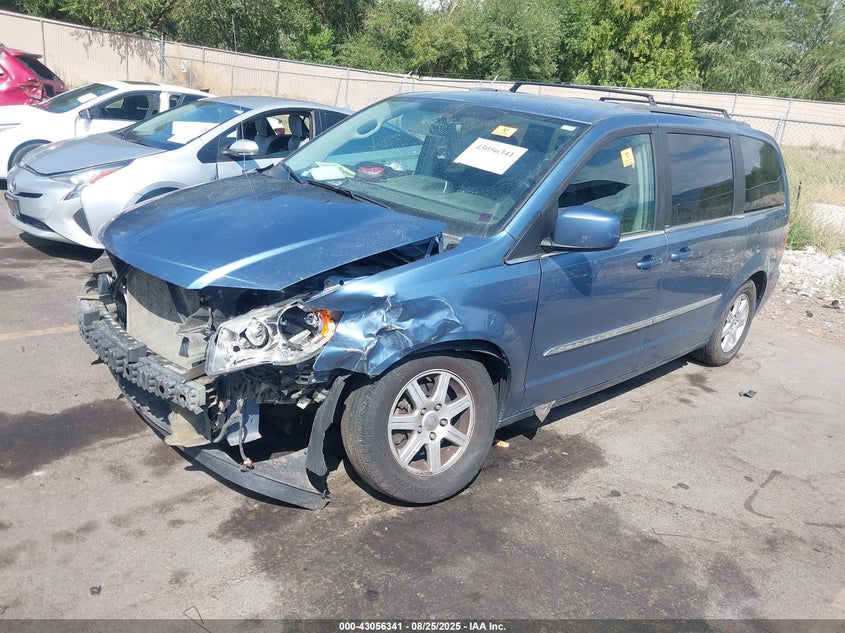 2011 Chrysler Town & Country Touring blue van flexible 2A4RR5DG0BR715929 photo #3