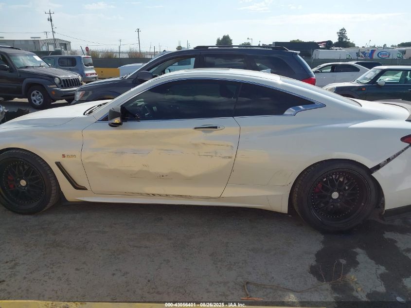 2018 Infiniti Q60 3.0T Red Sport 400 VIN: JN1FV7EK0JM530271 Lot: 43056401