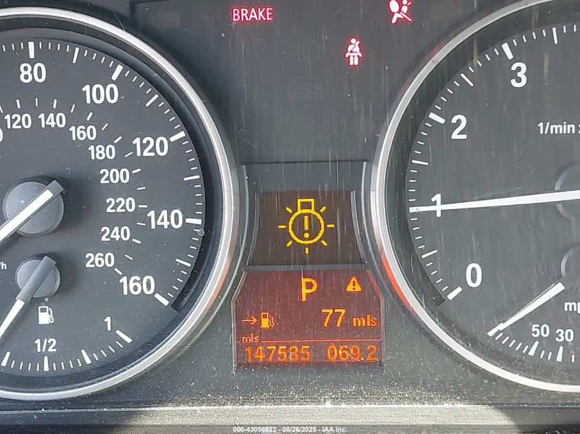 2011 BMW 328I VIN: WBAPH5C53BA441143 Lot: 43056522