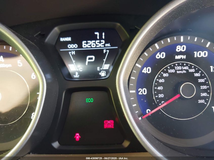 2013 Hyundai Elantra Gls VIN: 5NPDH4AE6DH284559 Lot: 43056729