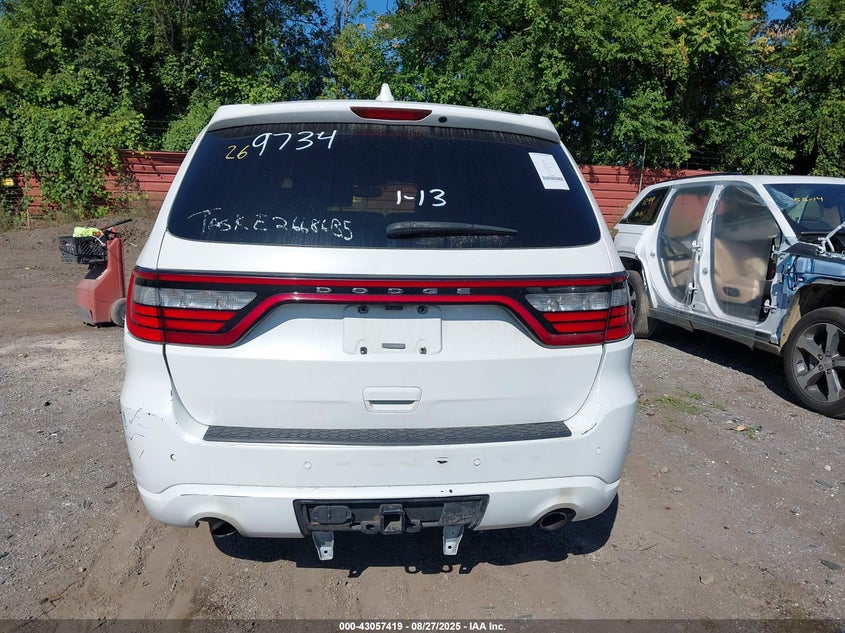 2018 Dodge Durango 5.7 R t White Lot 111043057419 Vin 1C4SDJCT5JC269734