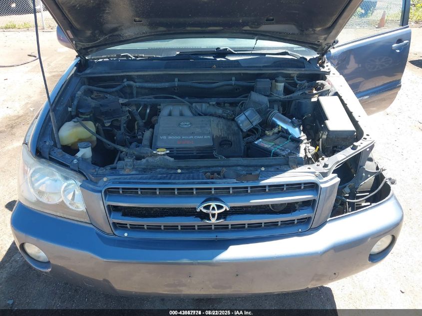 2002 Toyota Highlander Limited V6 VIN: JTEHF21A020051050 Lot: 43057774