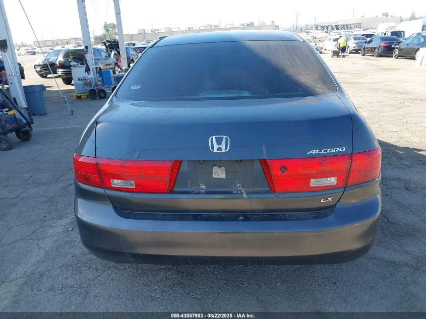 2005 Honda Accord 2.4 Lx VIN: 1HGCM56425A103884 Lot: 43057903