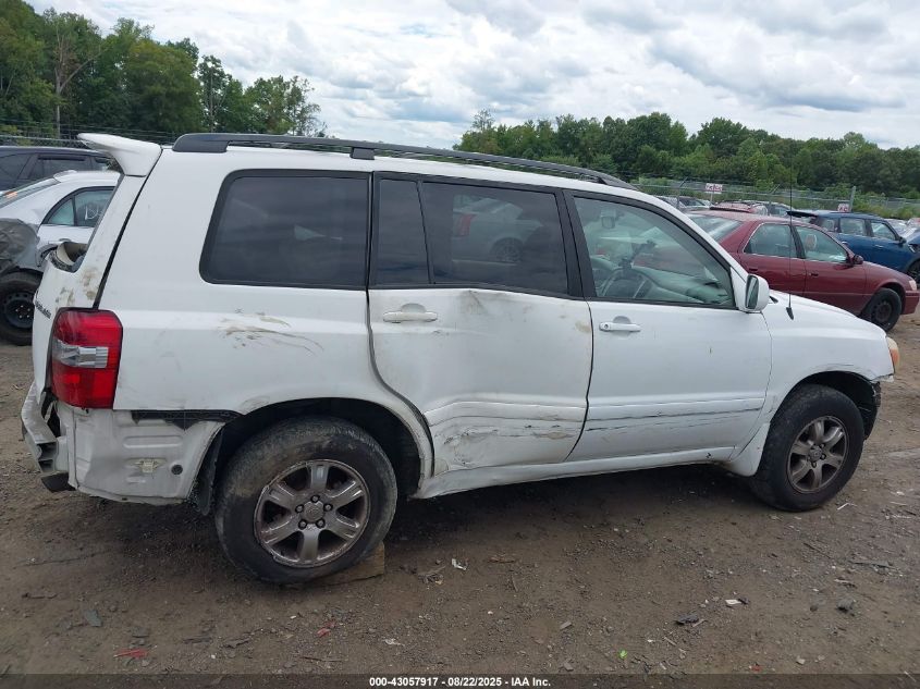 2007 Toyota Highlander V6 VIN: JTEHP21A170229228 Lot: 43057917