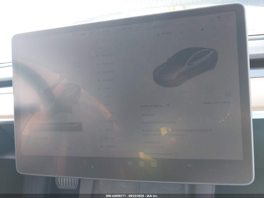 2023 Tesla Model 3 Rear-Wheel Drive VIN: 5YJ3E1EA5PF423769 Lot: 43058171