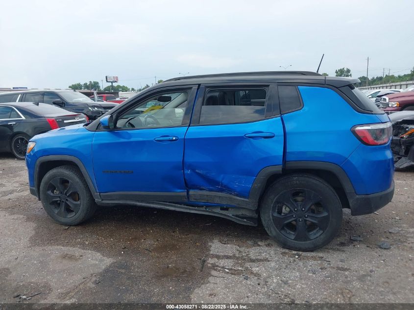2021 Jeep Compass Altitude 4X4 VIN: 3C4NJDBB2MT595256 Lot: 43058271