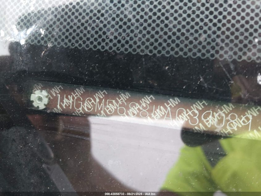 2004 Honda Accord 2.4 Ex VIN: 1HGCM56884A039089 Lot: 43058733