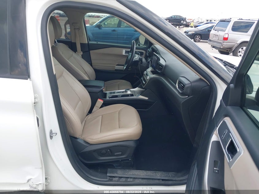 2022 Ford Explorer 2.3 Xlt White Lot 111043058794 Vin 1FMSK7DHXNGA81191