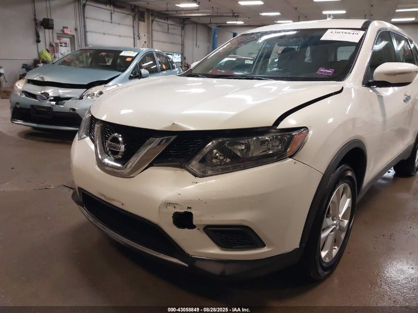 2015 Nissan Rogue S VIN: 5N1AT2MV0FC766004 Lot: 43058849