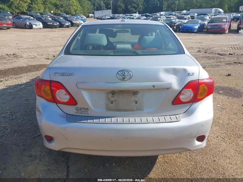 2010 Toyota Corolla Le VIN: 1NXBU4EEXAZ208000 Lot: 43059117