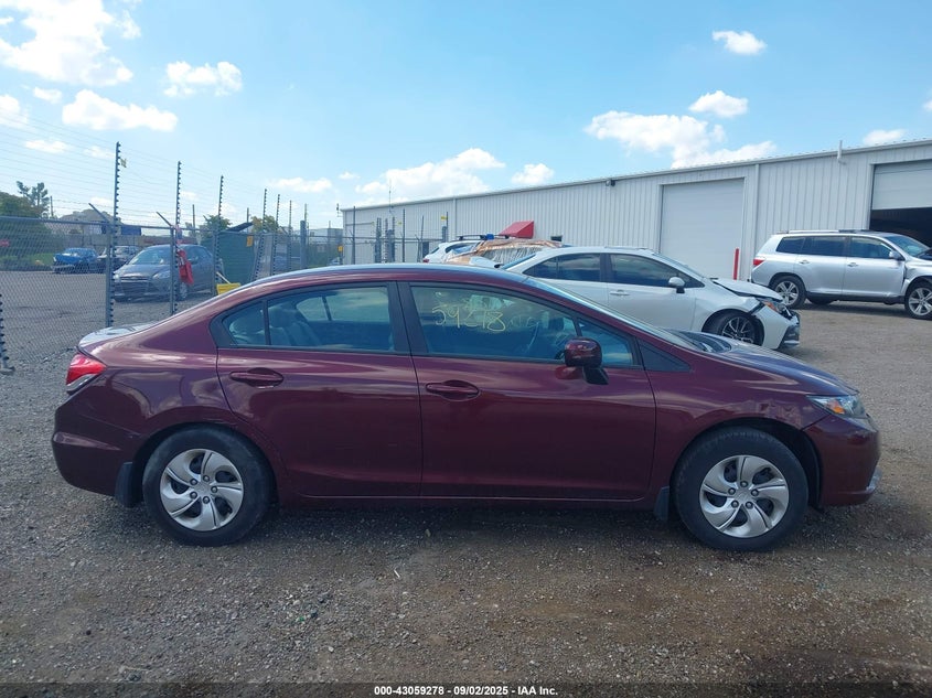 2014 Honda Civic Lx VIN: 19XFB2F56EE003597 Lot: 43059278