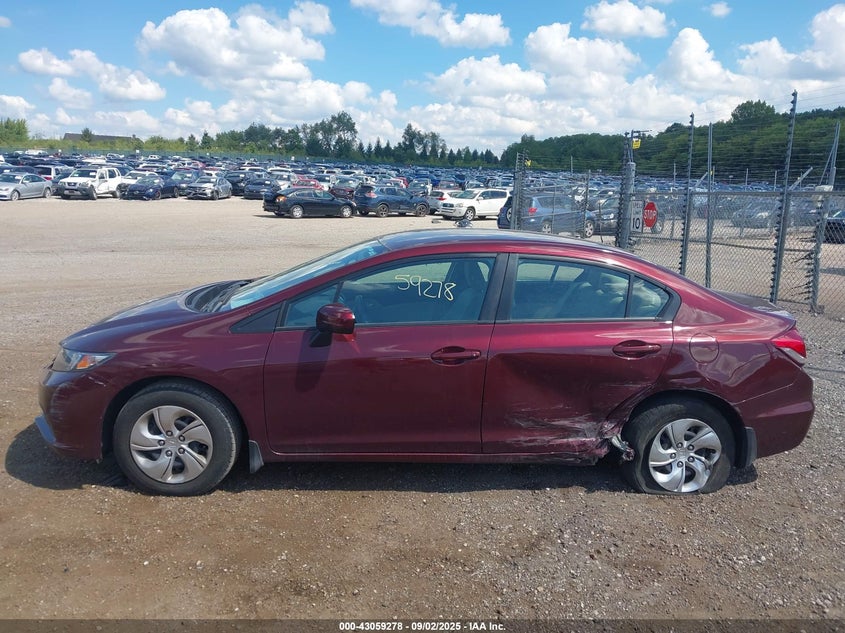 2014 Honda Civic Lx VIN: 19XFB2F56EE003597 Lot: 43059278