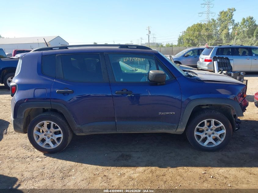 2018 Jeep Renegade Sport 4X4 VIN: ZACCJBABXJPJ17860 Lot: 43059593