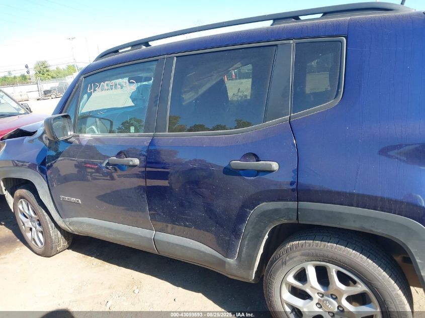 2018 Jeep Renegade Sport 4X4 VIN: ZACCJBABXJPJ17860 Lot: 43059593