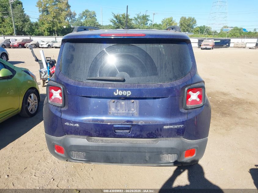 2018 Jeep Renegade Sport 4X4 VIN: ZACCJBABXJPJ17860 Lot: 43059593