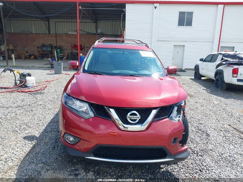 2016 Nissan Rogue Sl VIN: 5N1AT2MTXGC867762 Lot: 43059664