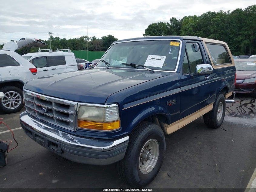 1993 Ford Bronco U100 VIN: 1FMEU15H2PLA22357 Lot: 43059867