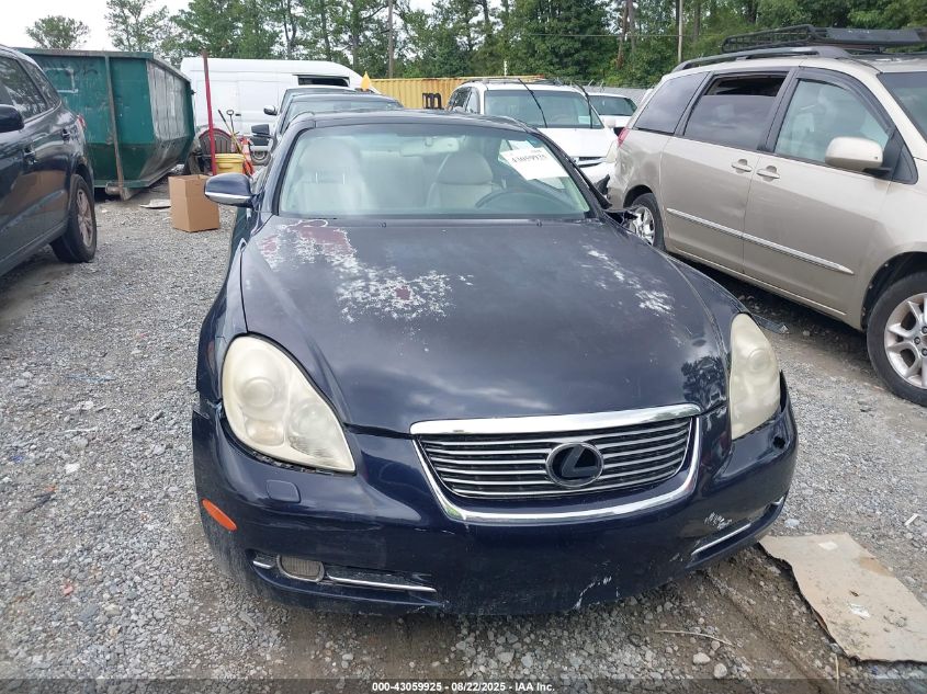 2007 Lexus Sc 430 VIN: JTHFN45YX79014302 Lot: 43059925