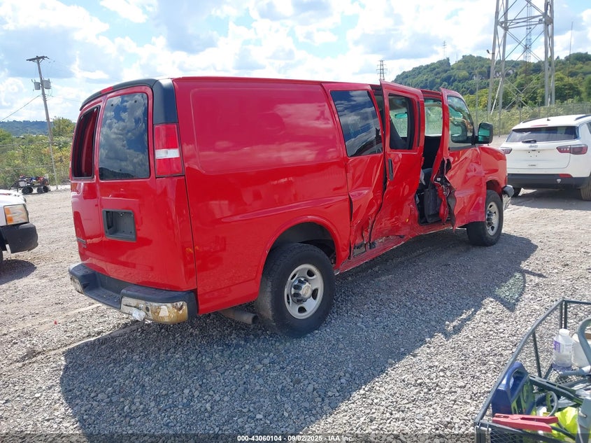 Vin: 1gcwgaff0g1196307, lot: 43554318, chevrolet express 2500 work van 20164