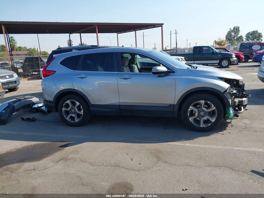 2017 Honda Cr-v 1.5 Ex Silver Lot 111043060197 Vin 7FARW1H58HE037665