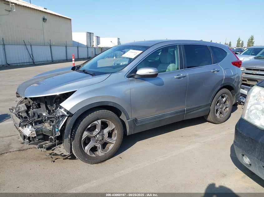 2017 Honda Cr-v 1.5 Ex Silver Lot 111043060197 Vin 7FARW1H58HE037665