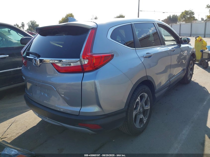 2017 Honda Cr-v 1.5 Ex Silver Lot 111043060197 Vin 7FARW1H58HE037665
