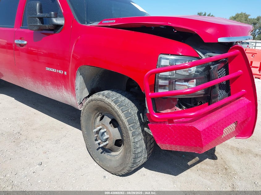 2008 Chevrolet Silverado 3500Hd Lt1 red truck diesel 1GCJK33628F199979 photo #1