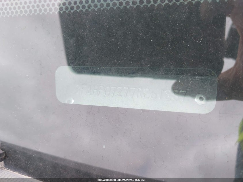 3FAHP07Z77R261287 2007 FORD FUSION photo no. 11