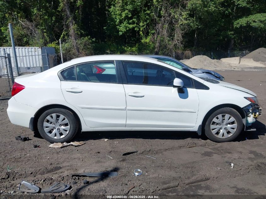 2012 Honda Civic Lx VIN: 2HGFB2F53CH558381 Lot: 43060348