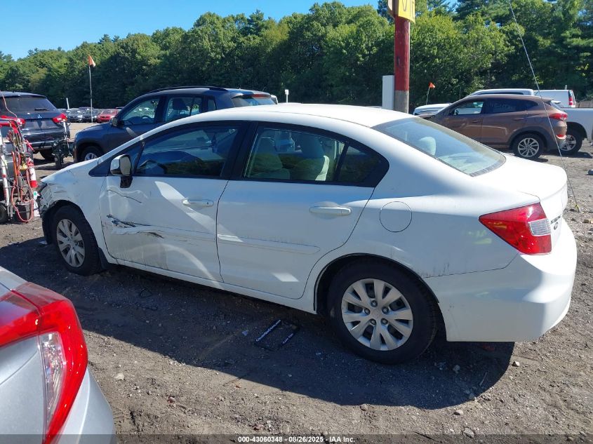 2012 Honda Civic Lx VIN: 2HGFB2F53CH558381 Lot: 43060348