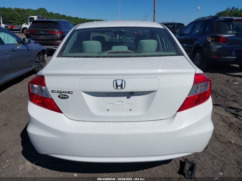 2012 Honda Civic Lx VIN: 2HGFB2F53CH558381 Lot: 43060348