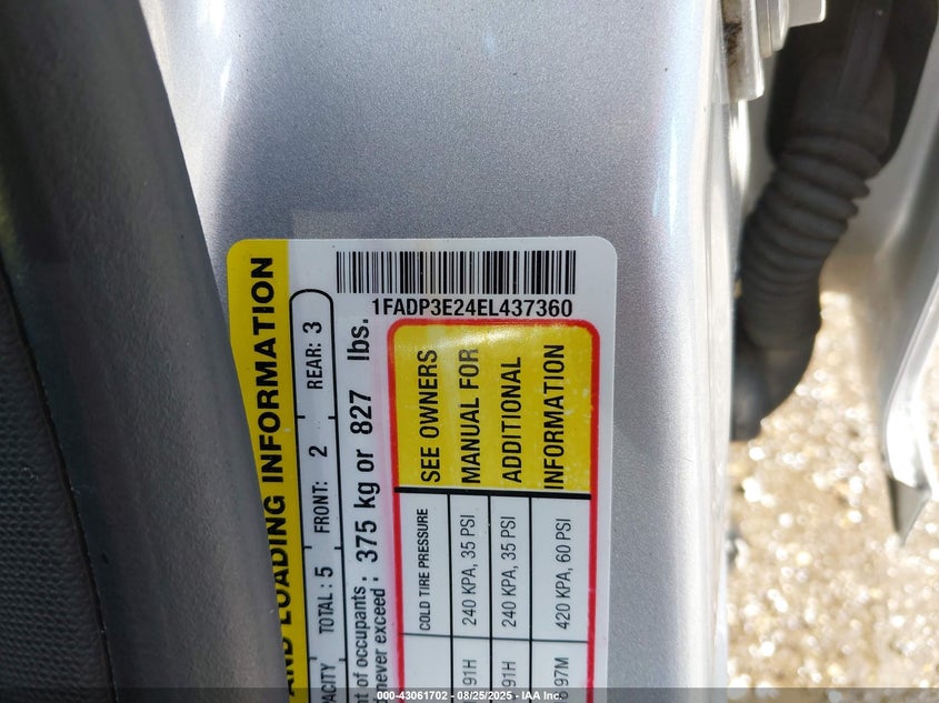 2014 FORD FOCUS S - 1FADP3E24EL437360