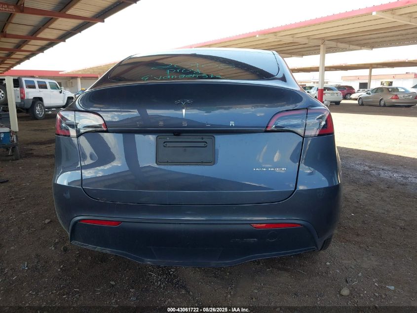 2023 Tesla Model Y Awd/Long Range Dual Motor All-Wheel Drive VIN: 7SAYGDEE3PF812496 Lot: 43061722