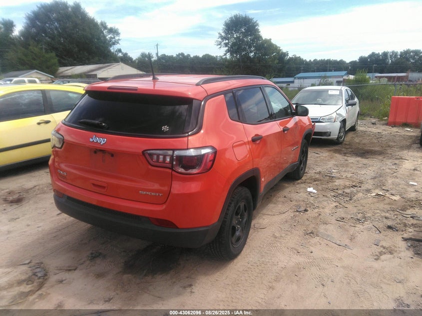 2018 JEEP COMPASS SPORT 4X4 - 3C4NJDAB6JT126829