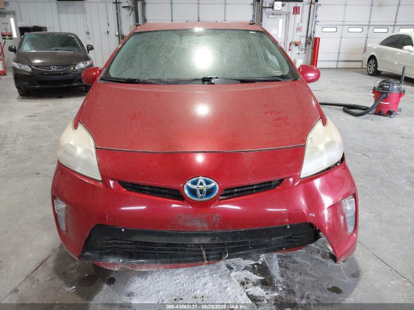 2012 Toyota Prius Two VIN: JTDKN3DU4C1557727 Lot: 43063131