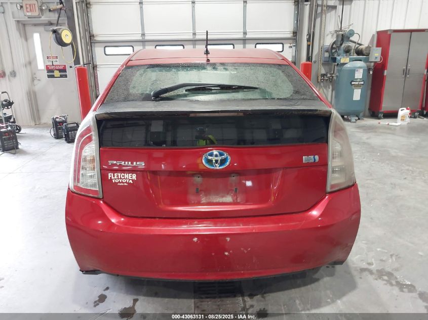 2012 Toyota Prius Two VIN: JTDKN3DU4C1557727 Lot: 43063131