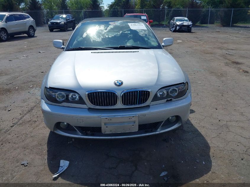 2005 BMW 325Ci VIN: WBABW33485PL36854 Lot: 43063324